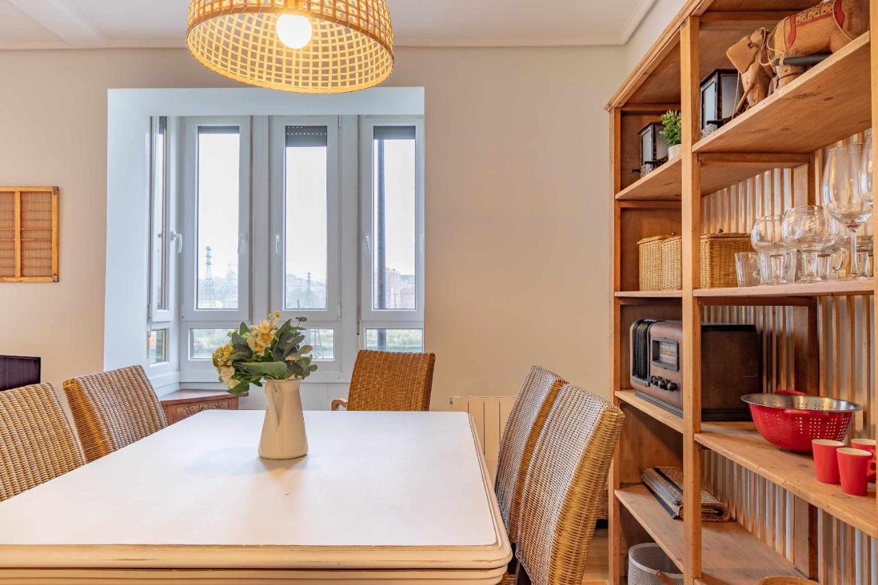 Apartamento Kuia Con Vistas Frontales A La Ria De Bilbao Cerca Del Metro Erandio Exteriör bild