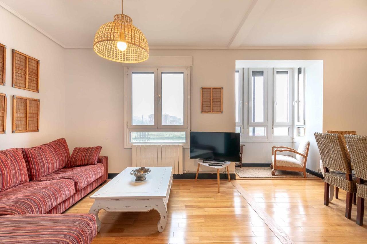 Apartamento Kuia Con Vistas Frontales A La Ria De Bilbao Cerca Del Metro Erandio Exteriör bild