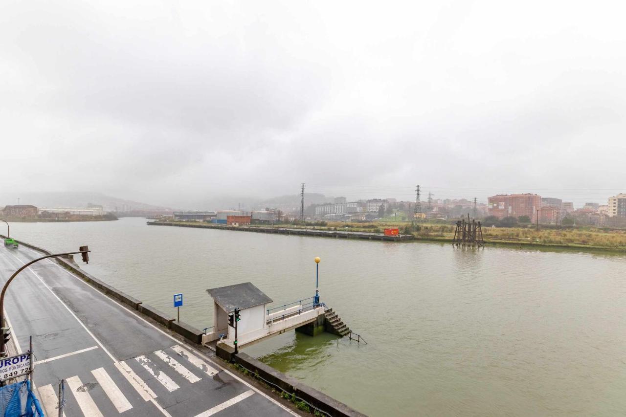 Apartamento Kuia Con Vistas Frontales A La Ria De Bilbao Cerca Del Metro Erandio Exteriör bild