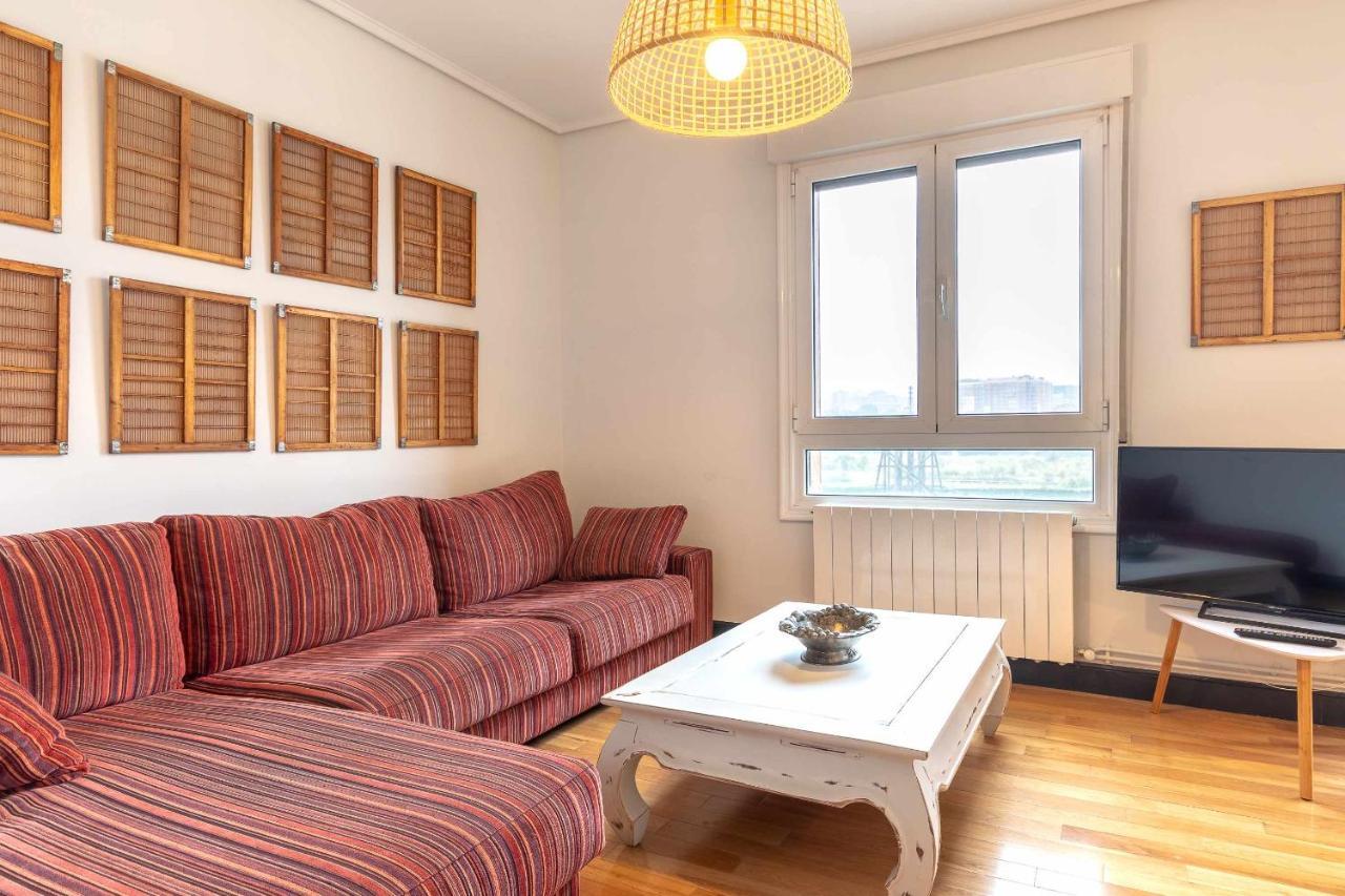 Apartamento Kuia Con Vistas Frontales A La Ria De Bilbao Cerca Del Metro Erandio Exteriör bild